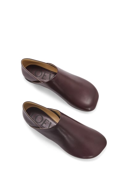 LOEWE Toy slipper in goatskin Burgundy plp_rd