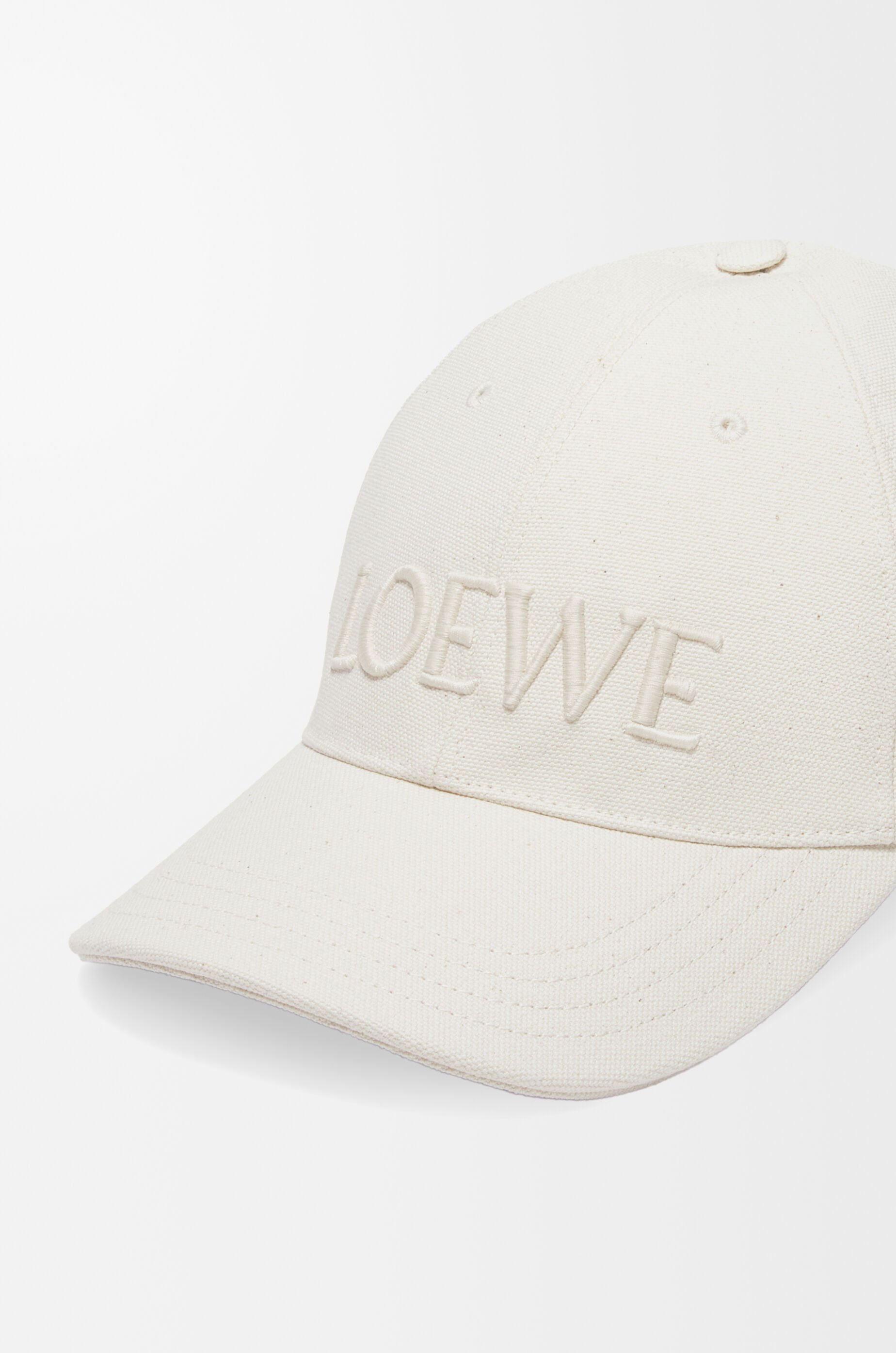 キャップ（キャンバス） ホワイト - LOEWE