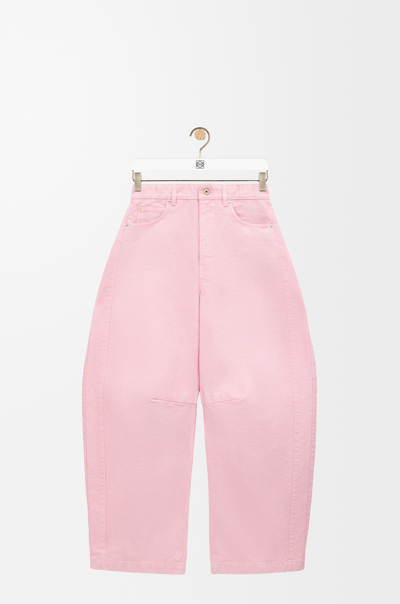 LOEWE Barrel trousers in cotton Pink