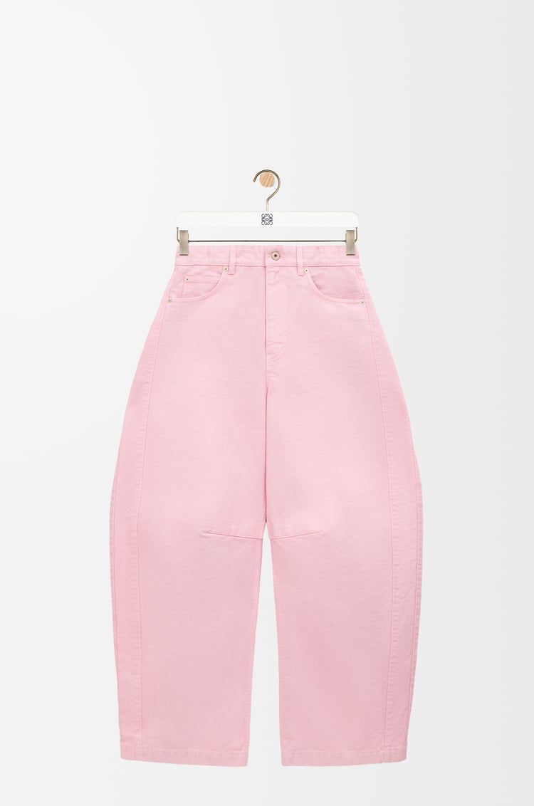 LOEWE Barrel trousers in cotton Pink