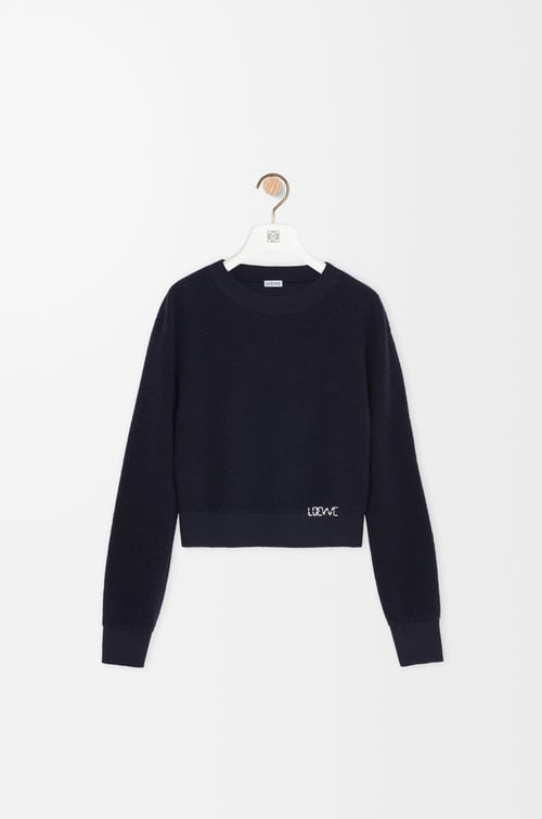 LOEWE セーター（ウール） ネイビーブルー