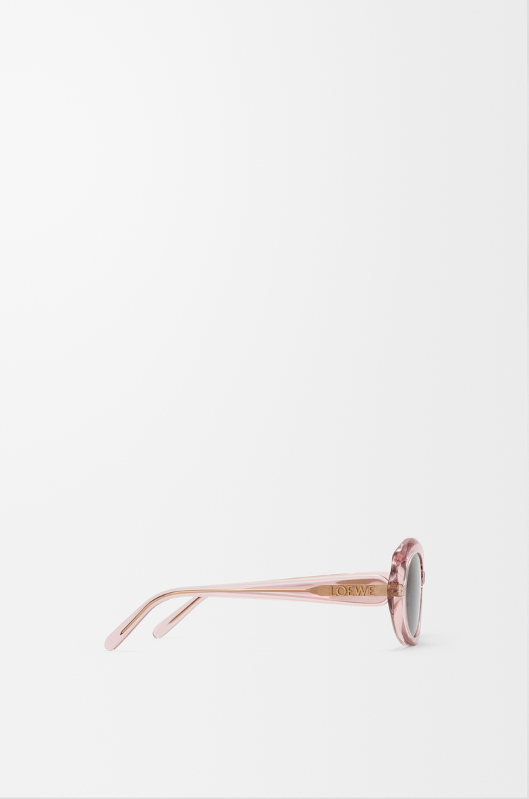 LOEWE 迷你 Slim Oval 太阳镜 Transparent Antique Rose