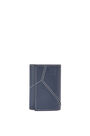 LOEWE Puzzle stitches small vertical wallet in smooth calfskin Ocean