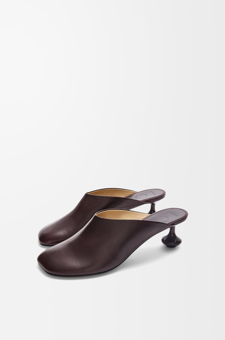 LOEWE Toy mule in goatskin Burgundy