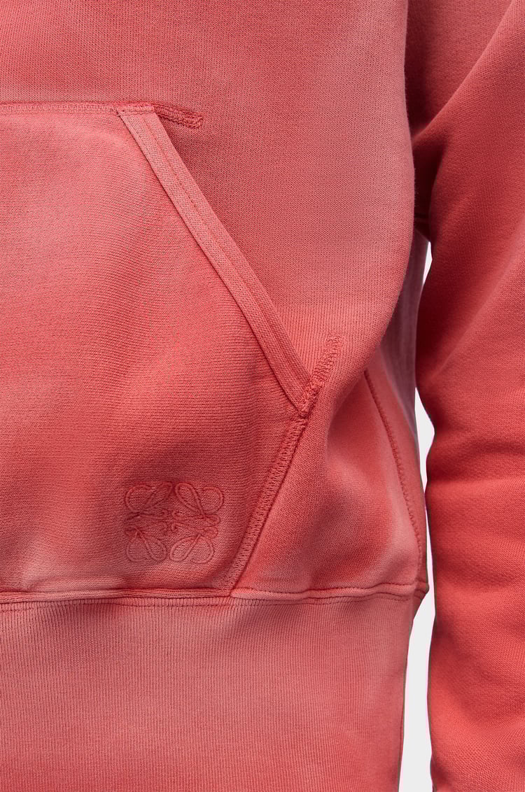 LOEWE Sudadera con capucha de corte ajustado en algodón Rosa