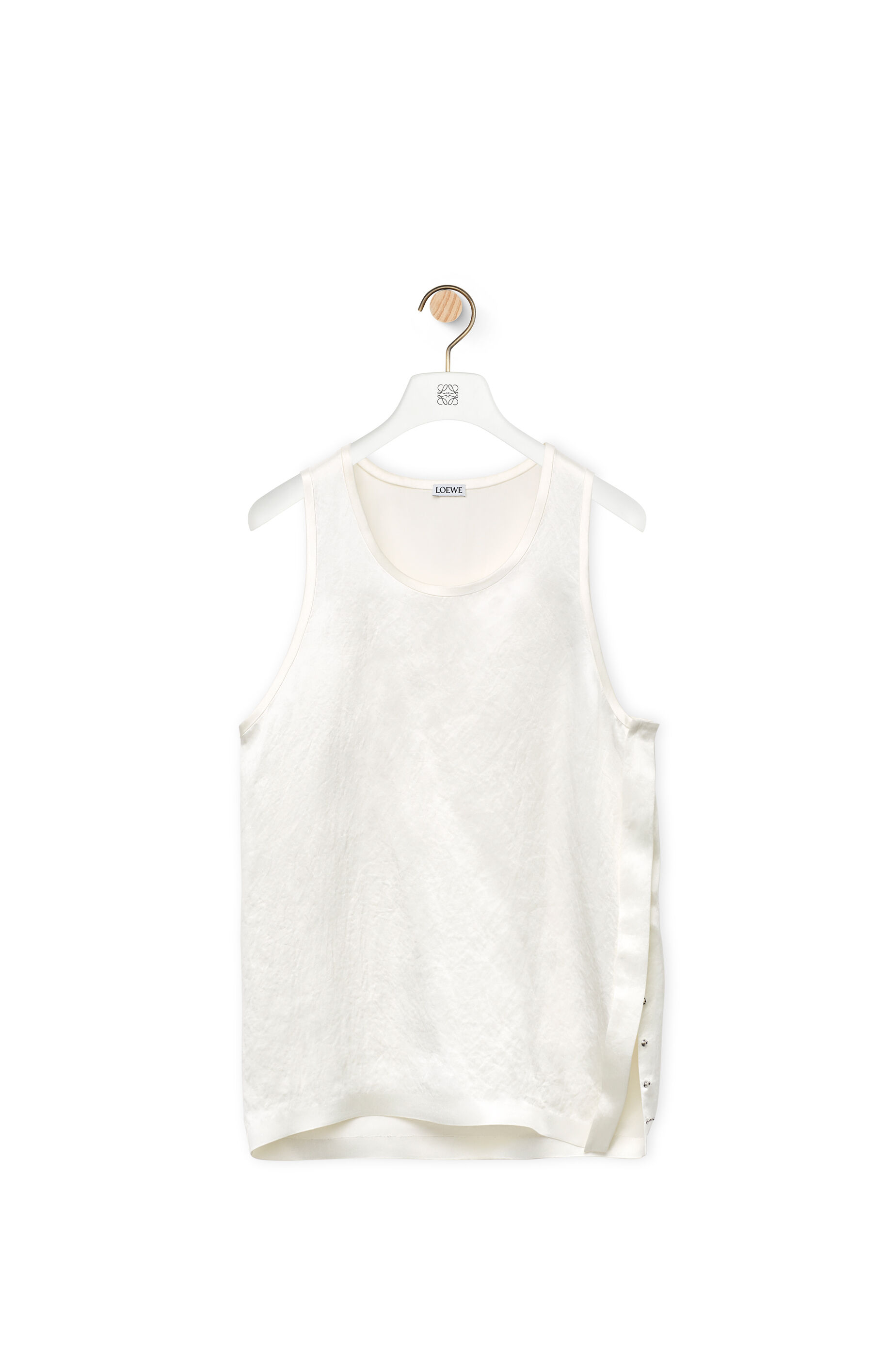 LOEWE Tank top in technical satin White