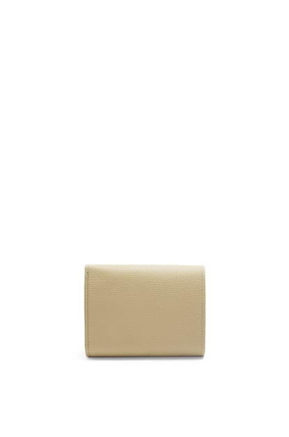 LOEWE Anagram trifold wallet in pebble grain calfskin Clay Green plp_rd