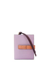 LOEWE コンパクト ジップウォレット(ソフトグレインカーフ) ダーティモーヴ/タン