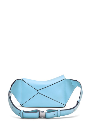 LOEWE Small Puzzle bumbag in classic calfskin Olympic Blue