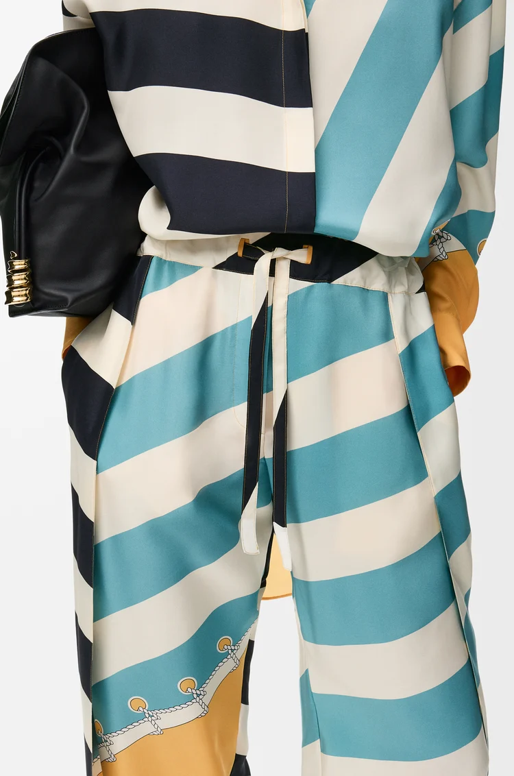 LOEWE 트라우저 - 실크 오렌지/멀티컬러