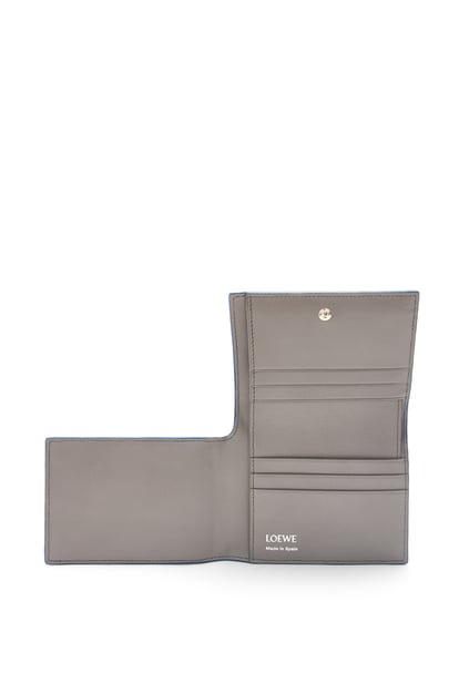 LOEWE Folded wallet in shiny nappa calfskin Seaside Blue plp_rd