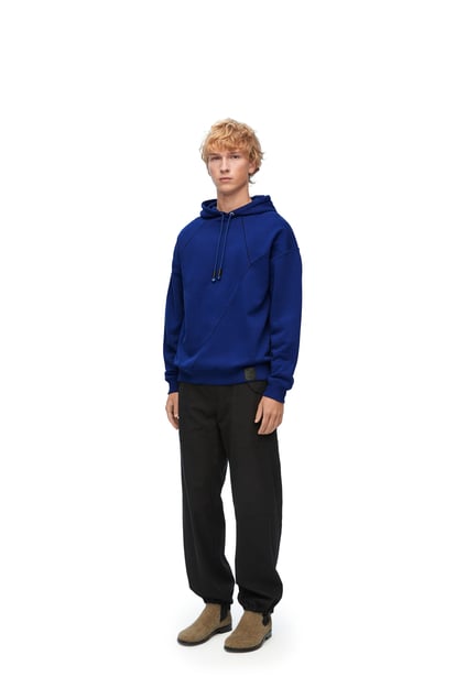 LOEWE Puzzle relaxed fit hoodie in cotton Bluette plp_rd