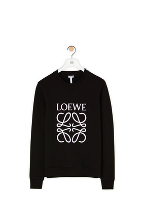 LOEWE Anagram embroidered sweatshirt in cotton Black