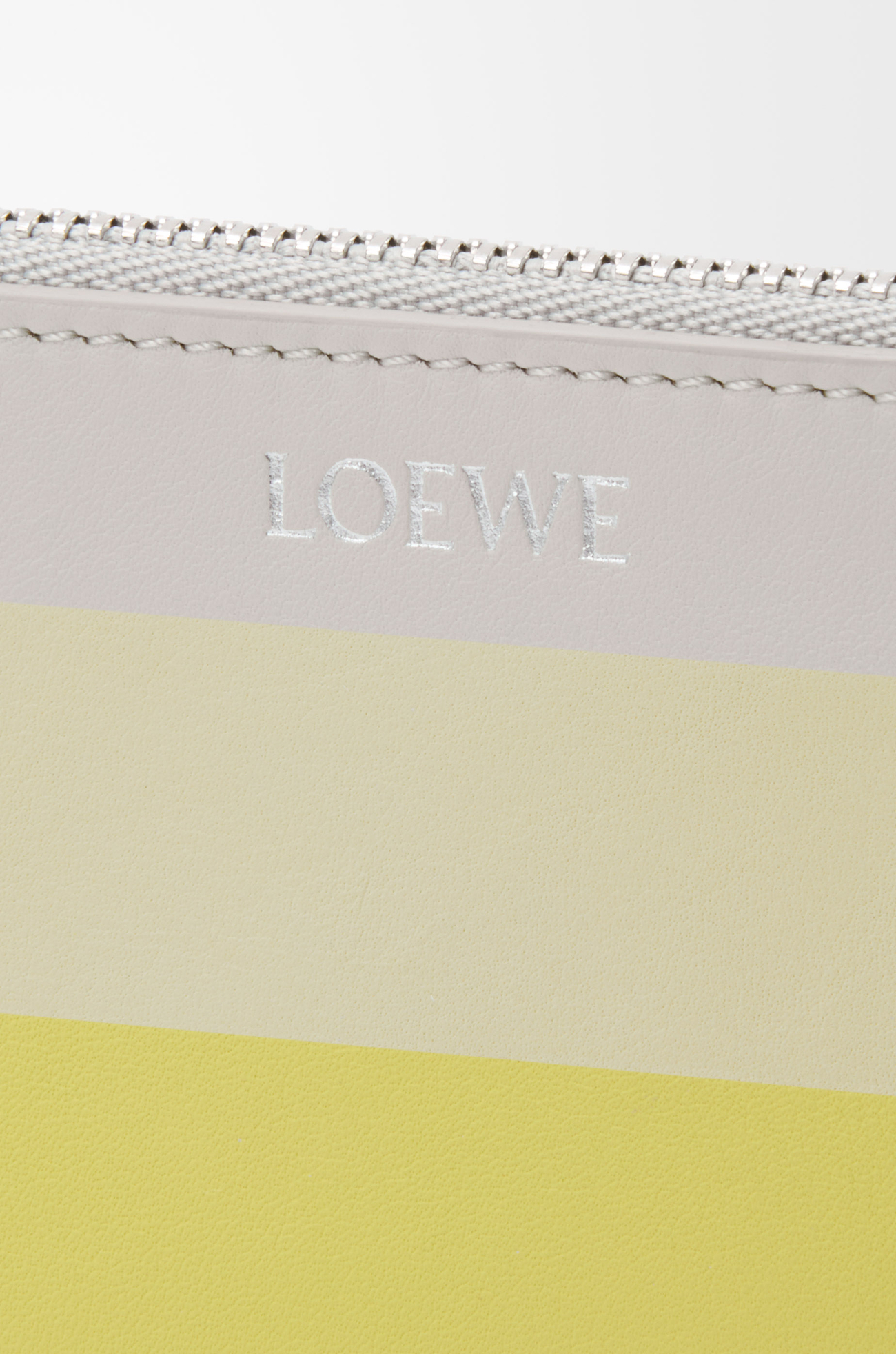 LOEWE Coin cardholder in nappa calfskin Pale Grey/Light Citrine