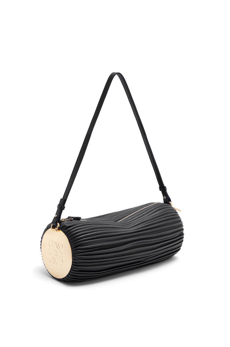 LOEWE Bracelet pouch in pleated nappa Black pdp_rd