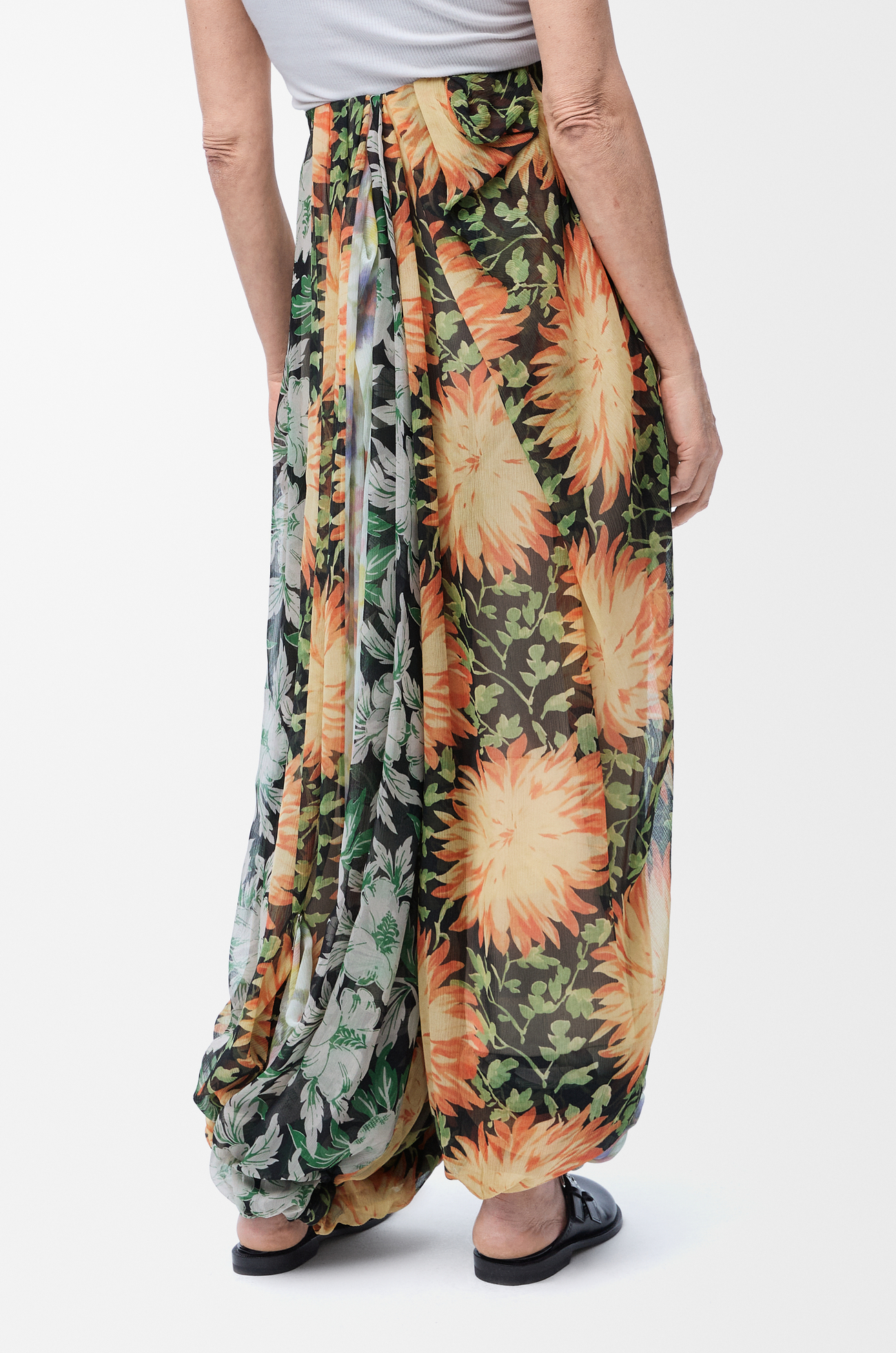 LOEWE Draped trousers in silk Multicolor plp_rd