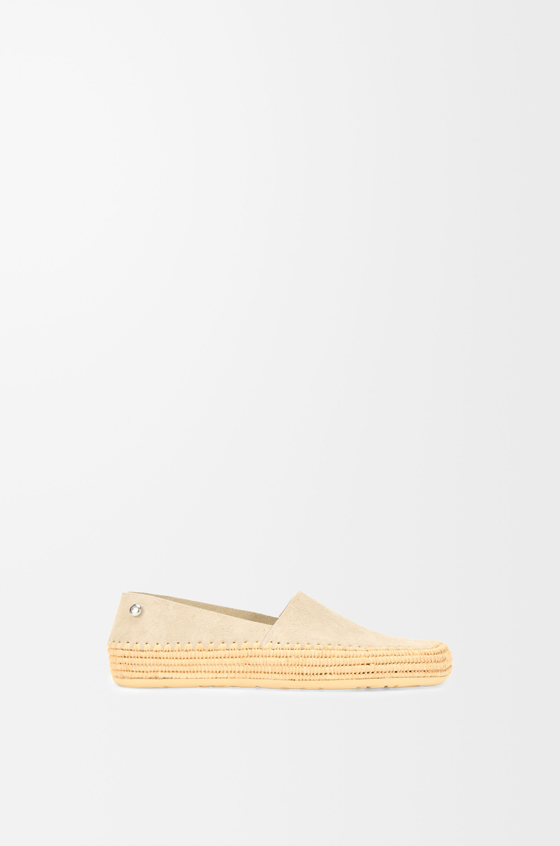 Rio slipper in suede and raffia Grey - LOEWE USA Official Website