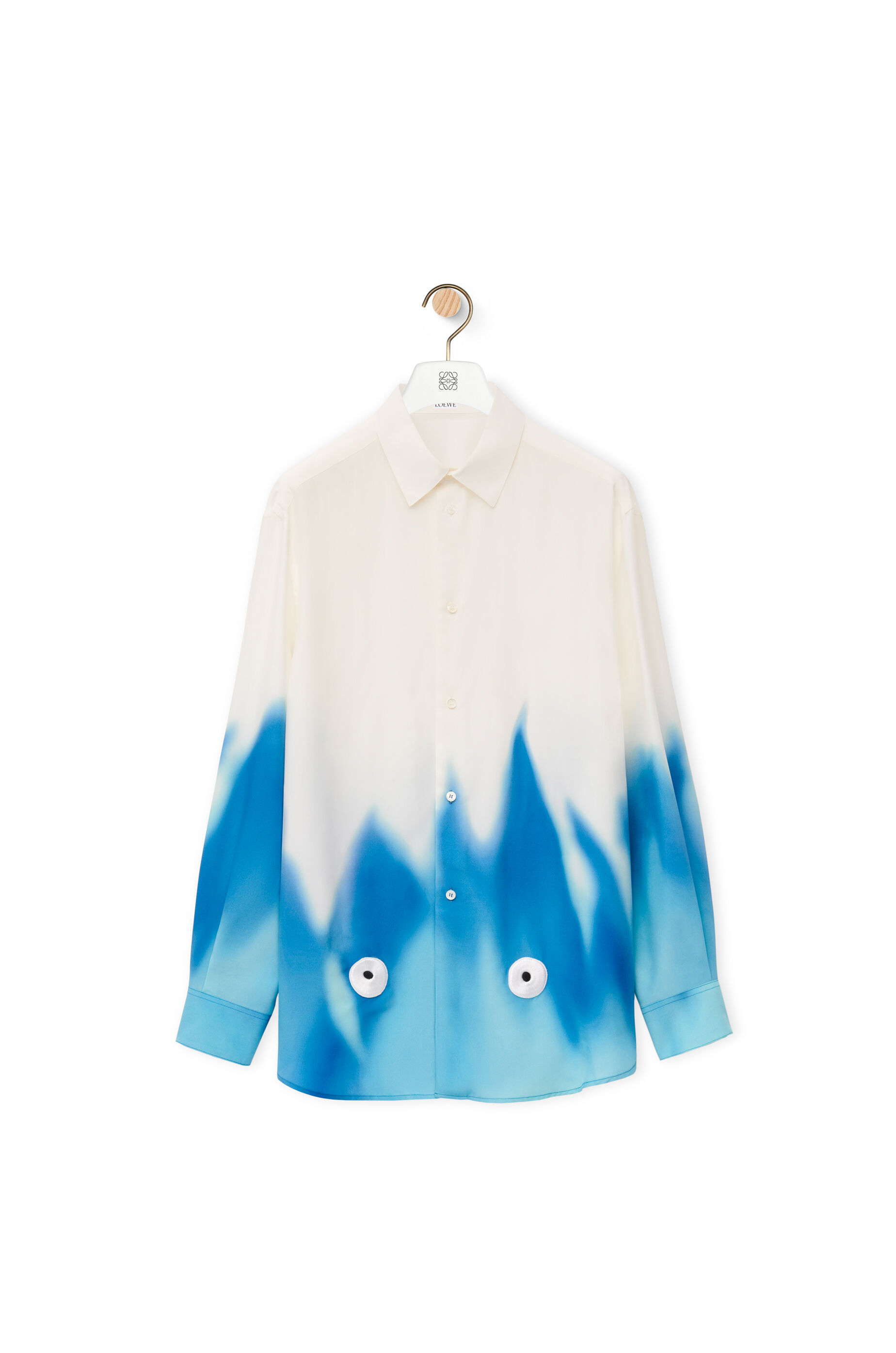 【美品】LOEWE パッチワーク オーバーサイズ チェックシャツ ロエベ S
