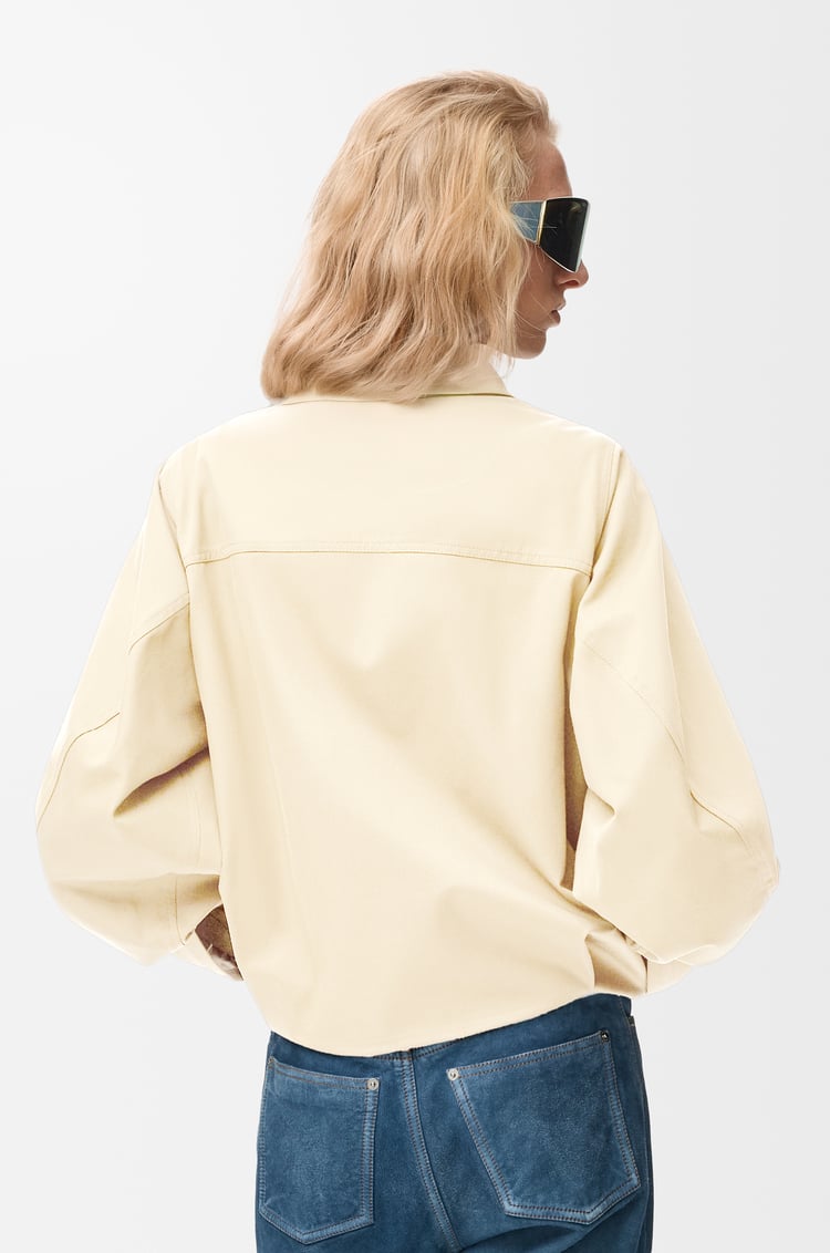 LOEWE Chaqueta en algodón y seda Marfil