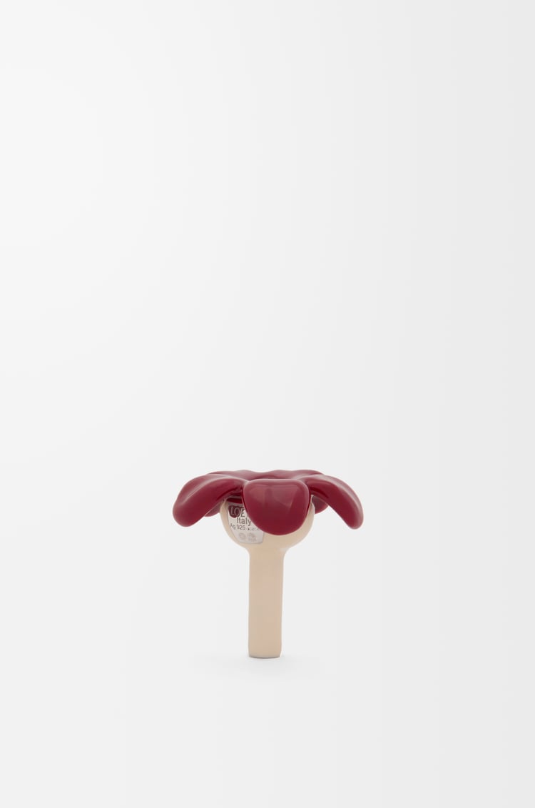 LOEWE フラワーシート ペンダント（スターリングシルバー） シルバー/ブルゴーニュ