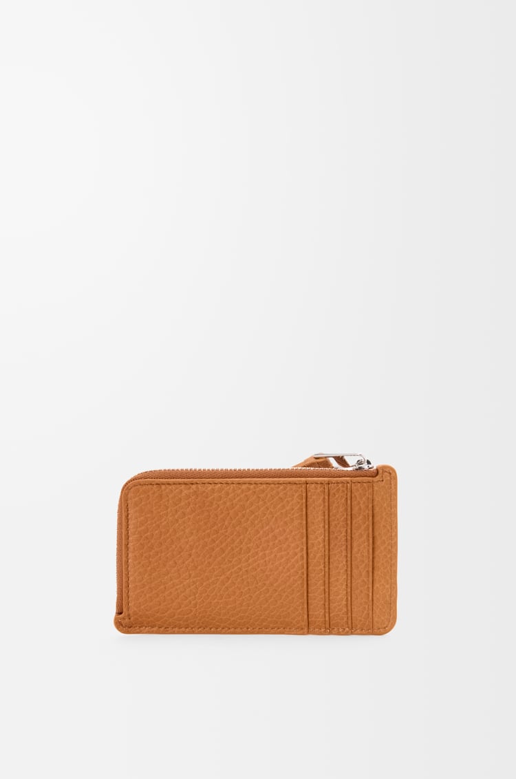 LOEWE 퍼즐 코인 카드홀더 - 유연한 그레인 카프스킨 라이트 캐니언 브라운