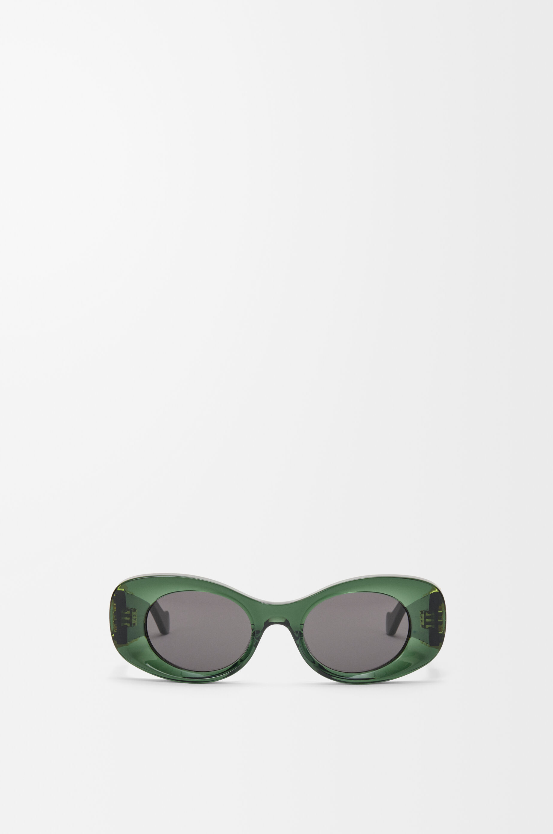 Beveled Oval Maxi Anagram sunglasses Black - LOEWE