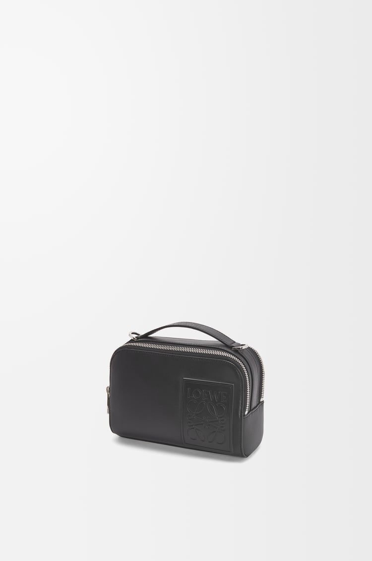 LOEWE Mini crossbody camera bag in satin calfskin Black