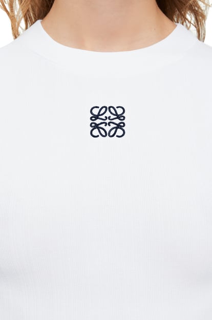 LOEWE Cropped top in cotton White plp_rd