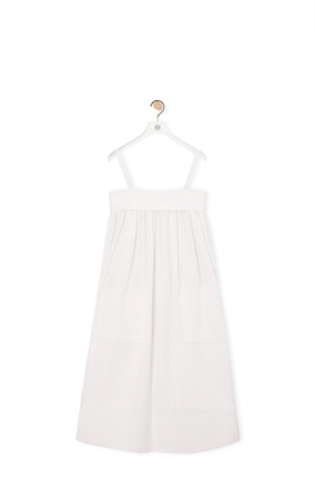 LOEWE Strappy dress in cotton White plp_rd