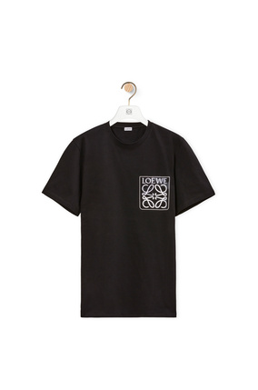 LOEWE Anagram fake pocket T-shirt in cotton Black plp_rd