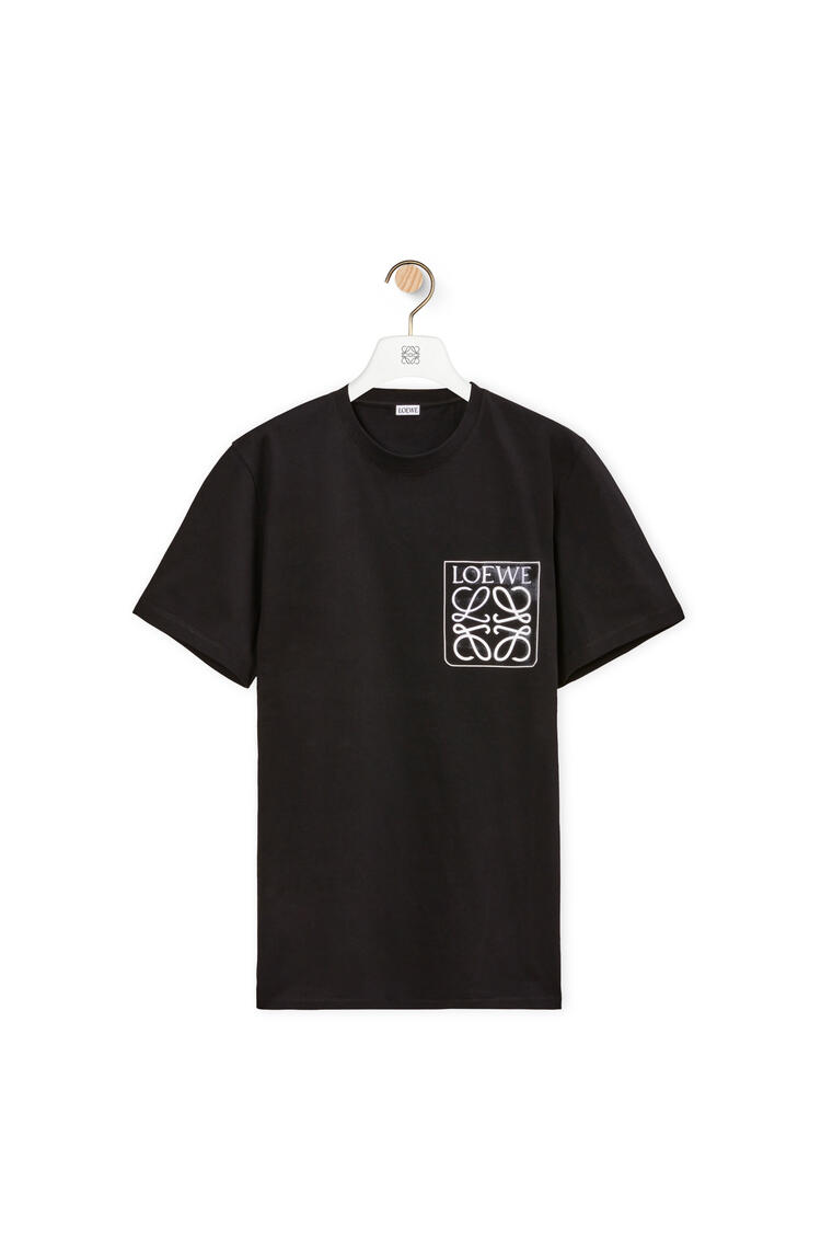 LOEWE Anagram fake pocket T-shirt in cotton Black