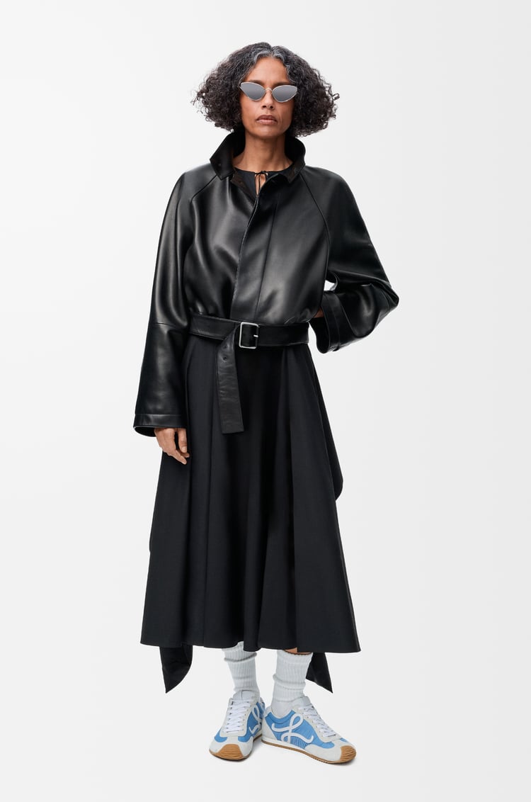 LOEWE Wrap dress in cotton Black