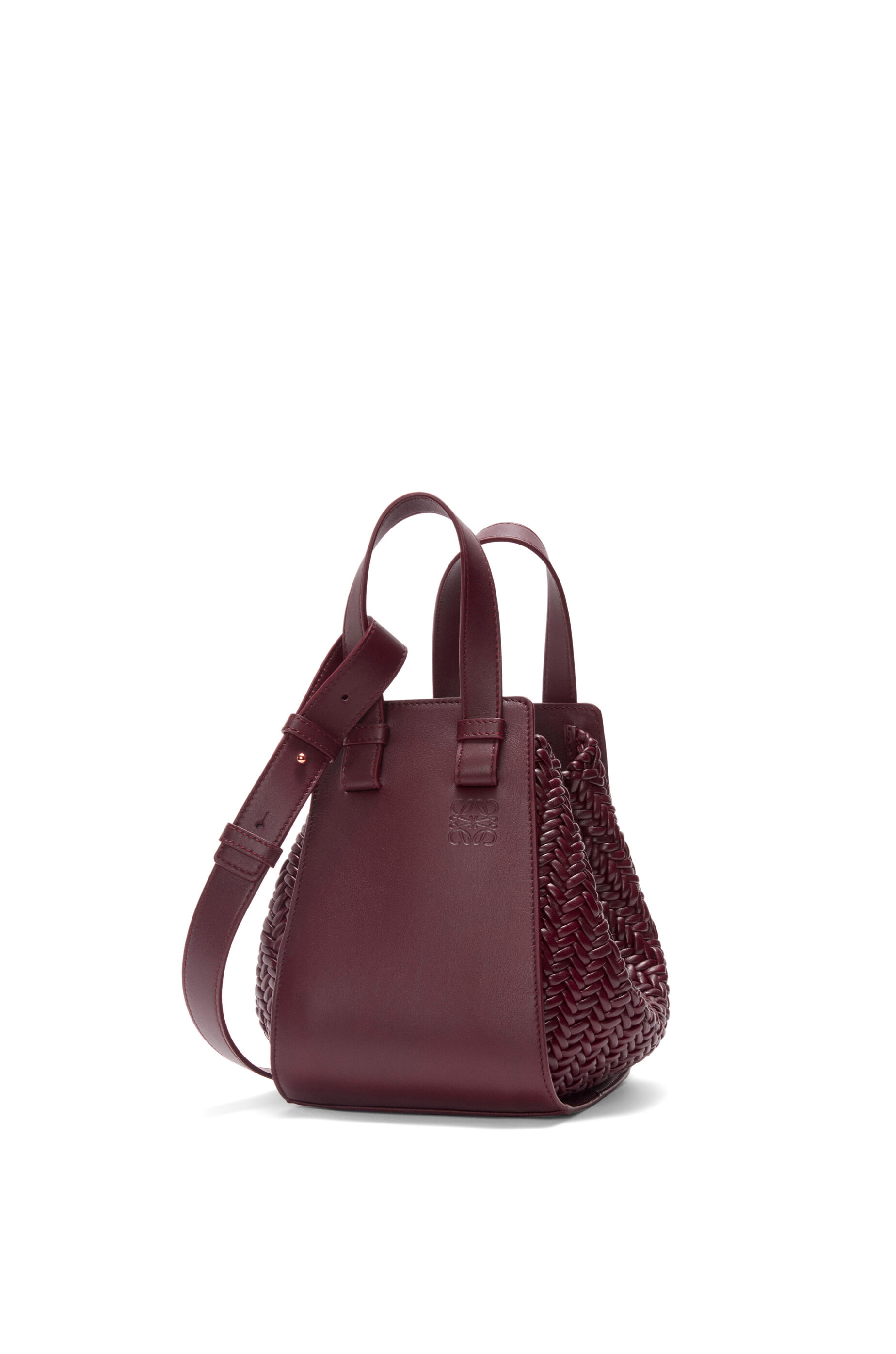 Compact Hammock bag in calfskin Dark Burgundy LOEWE