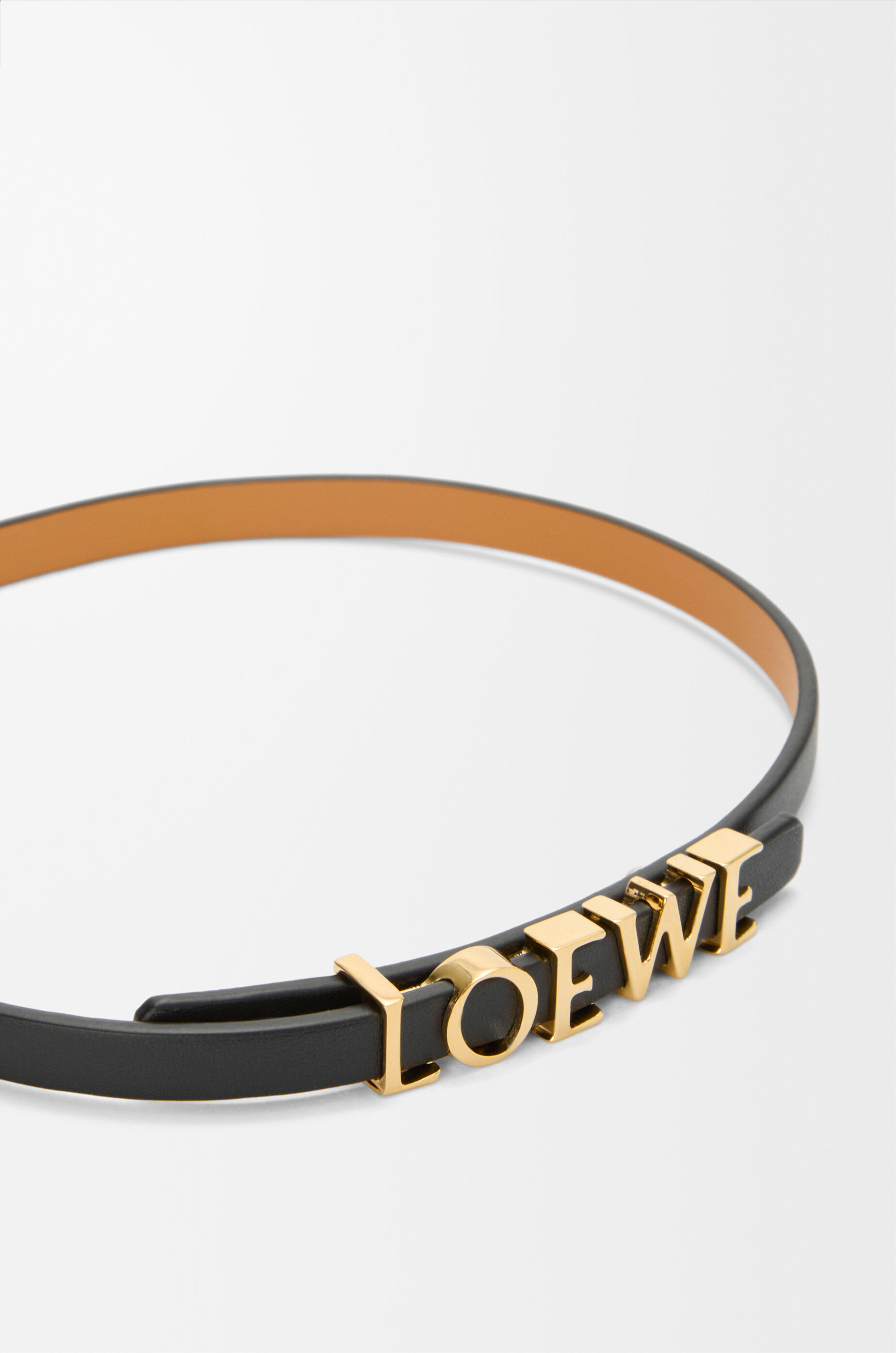 品数豊富！ ロエベ ダブルラップ ブレスレット（カーフ） LOEWE - ブラック アクセサリー
