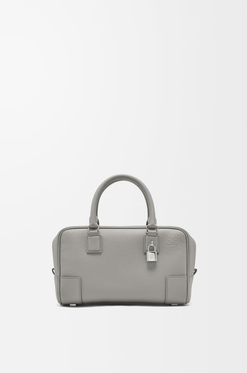 LOEWE Amazona 23 bag in soft grained calfskin Pearl Grey