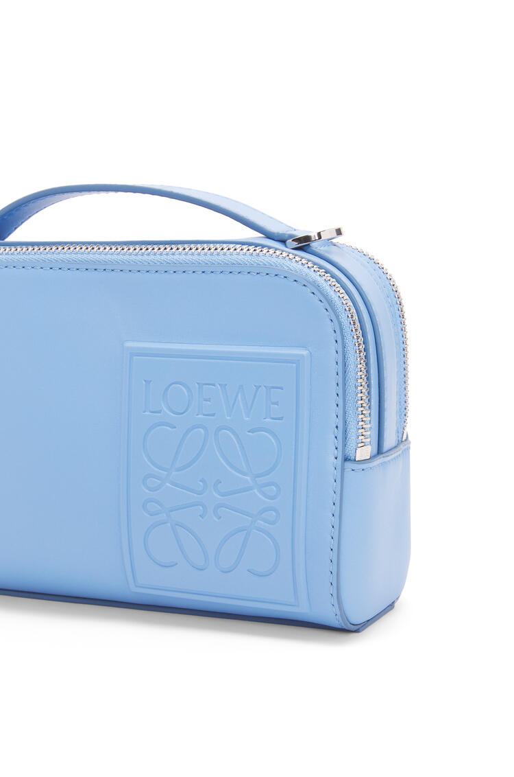 LOEWE Mini Camera Crossbody bag in satin calfskin Olympic Blue