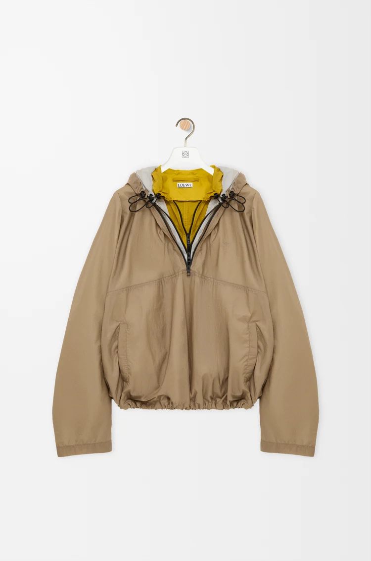 LOEWE Anorak en tissu technique Beige