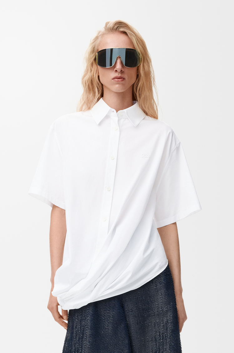 LOEWE Short sleeve shirt in cotton White