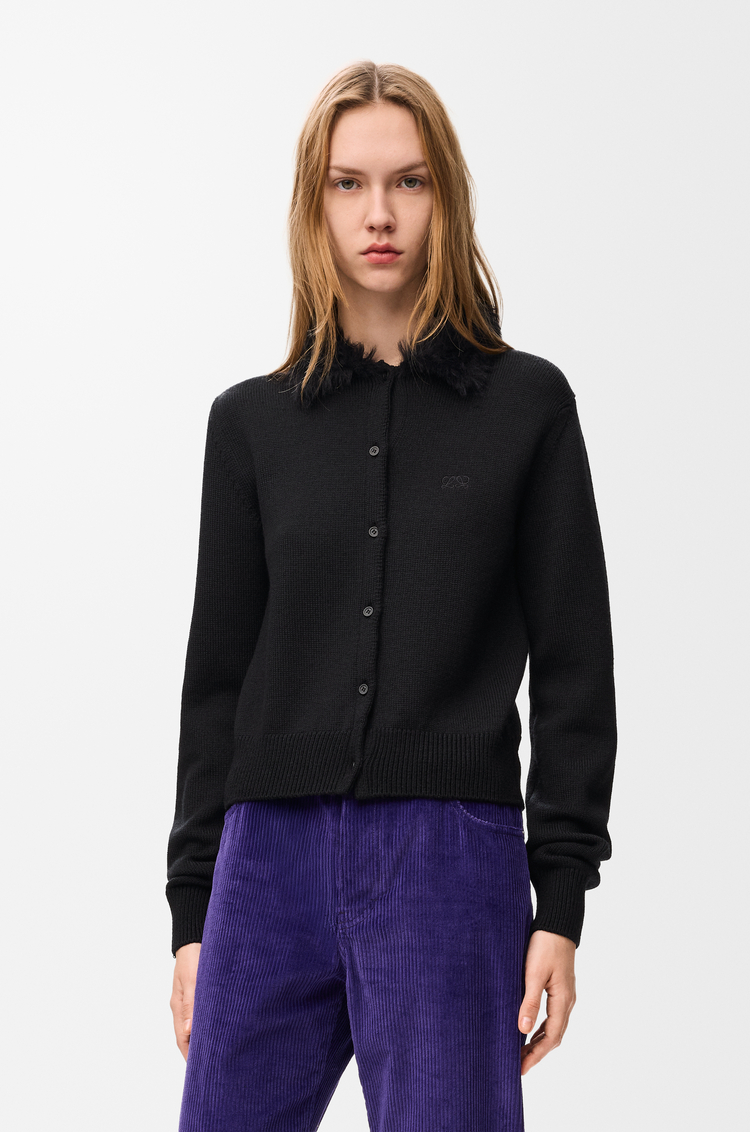 LOEWE Cárdigan en lana Negro