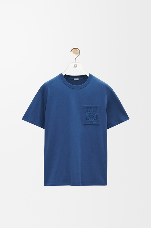 Relaxed fit T-shirt in cotton China Blue - LOEWE