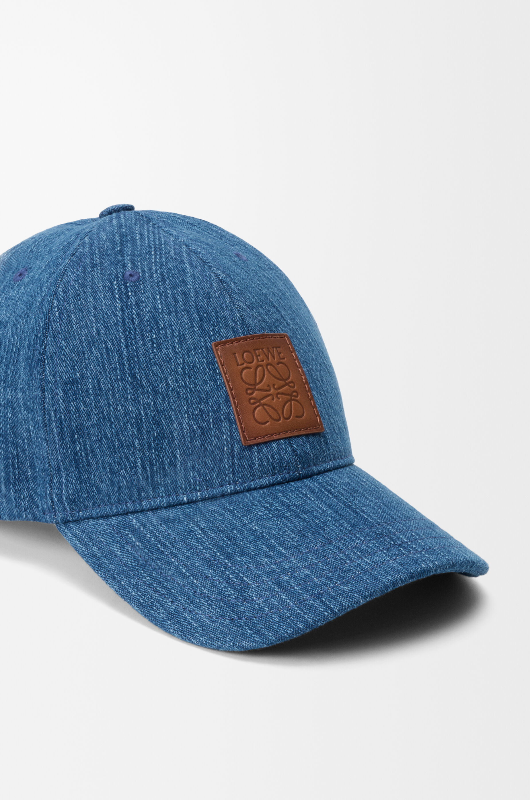 Patch cap in denim Blue - LOEWE International official website