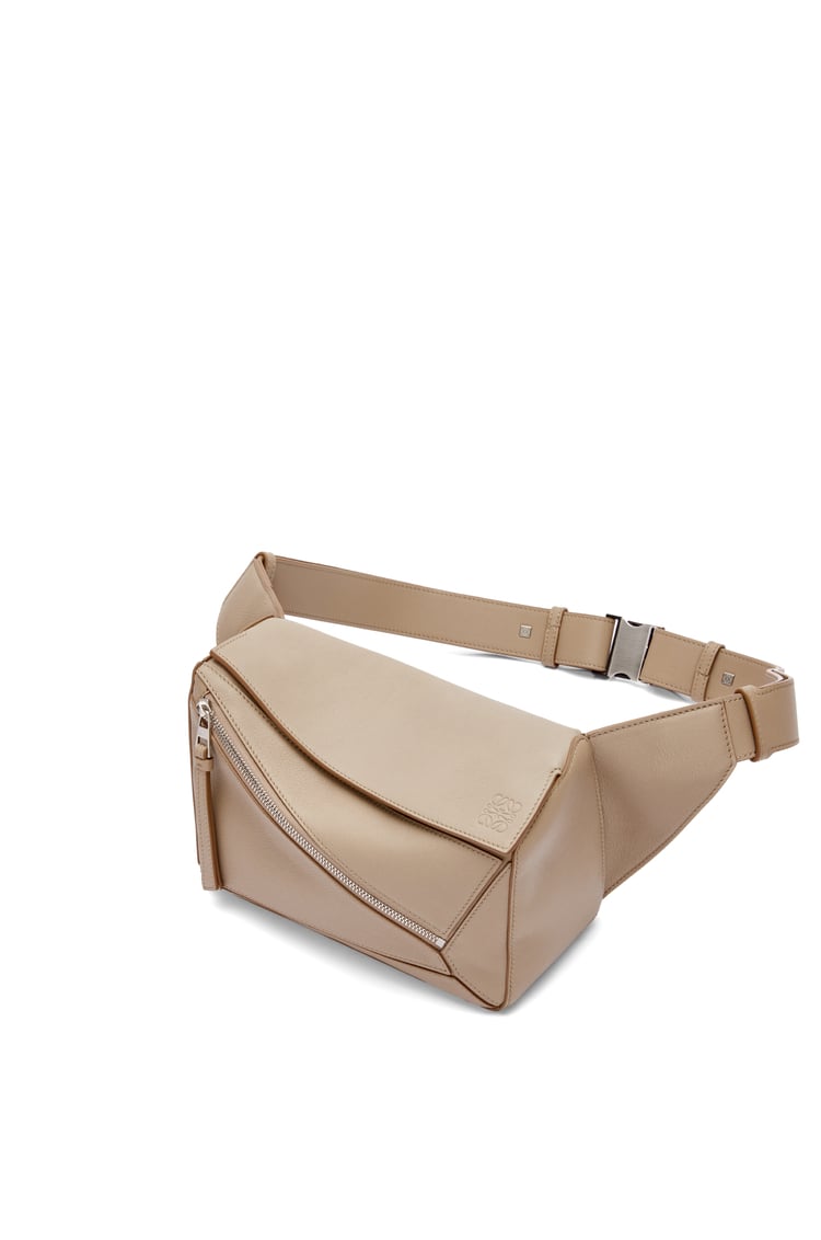 LOEWE Small Puzzle bumbag in classic calfskin Sand