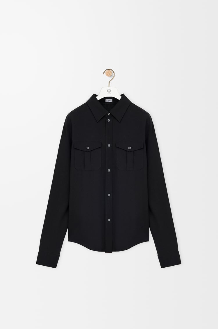 LOEWE Camisa en mezcla de viscosa Negro