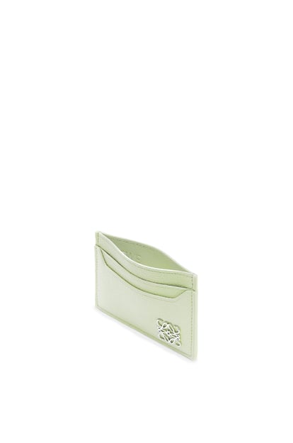 LOEWE Anagram plain cardholder in pebble grain calfskin Spring Jade plp_rd