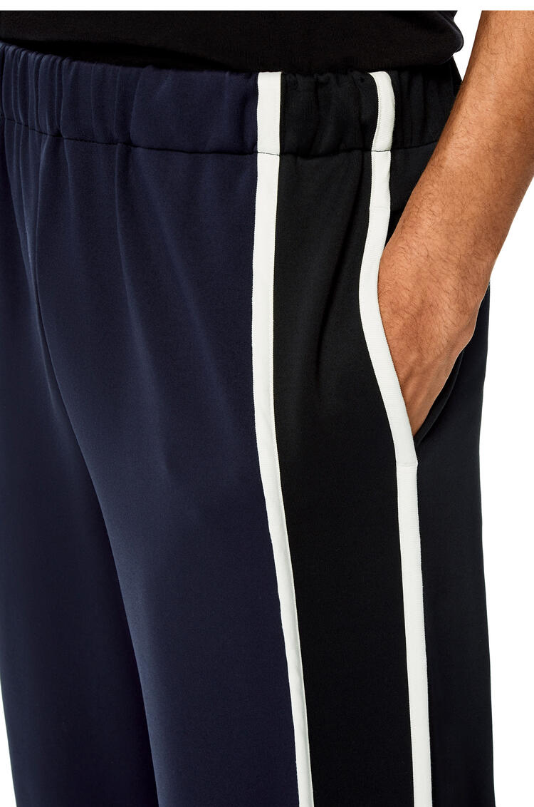 LOEWE Jogging trousers in technical jersey Navy/Black pdp_rd