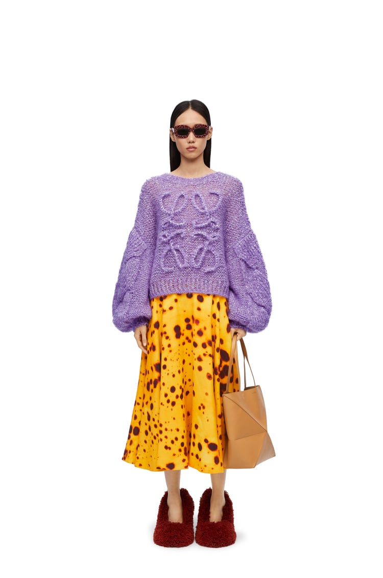 LOEWE Anagram sweater in mohair blend Lavender