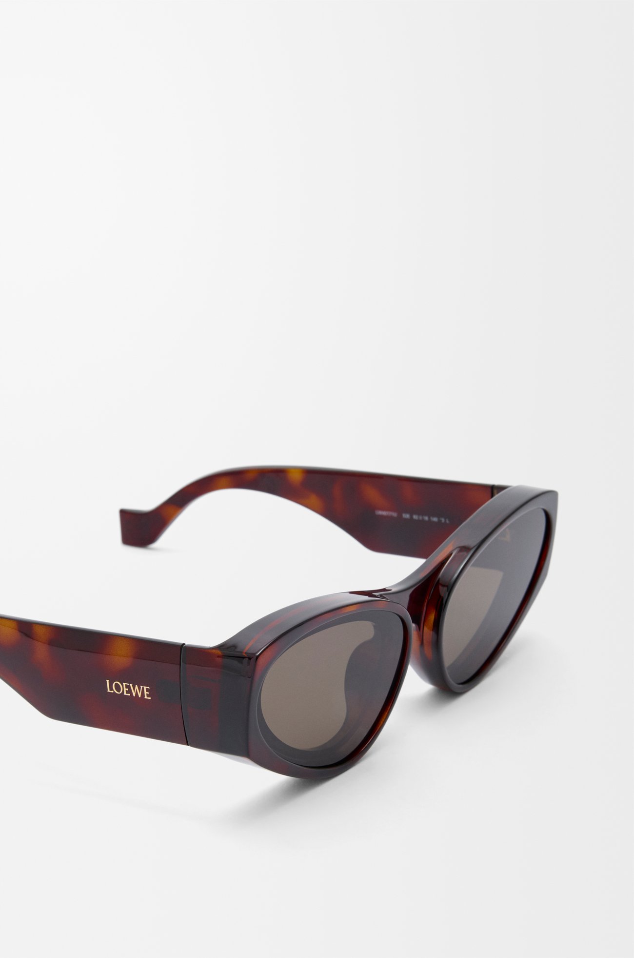 LOEWE Front lenses cateye sunglasses  Havana