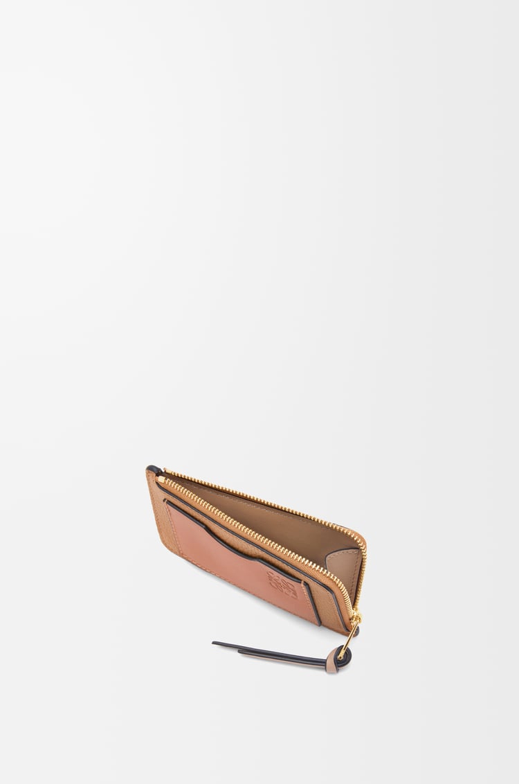 LOEWE Coin cardholder in soft grained calfskin Toffee/Tan