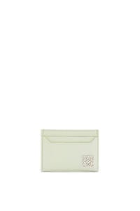 LOEWE Anagram plain cardholder in pebble grain calfskin Spring Jade