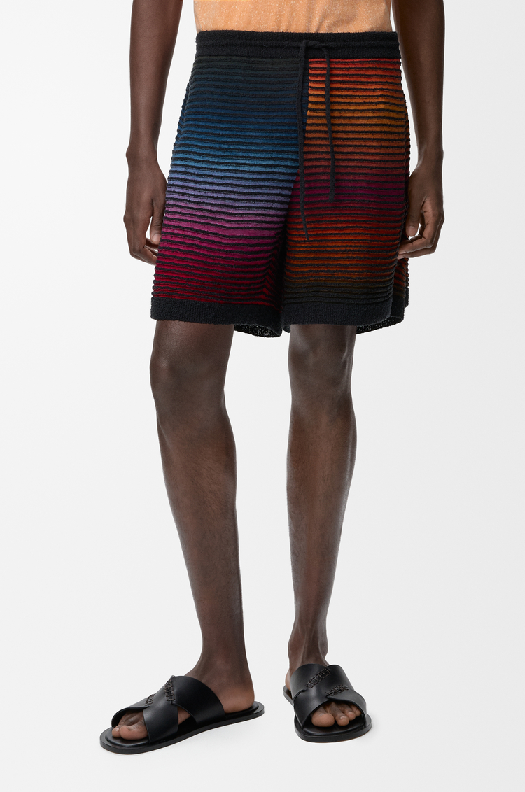 LOEWE Shorts in cotton blend Multicolor/Black